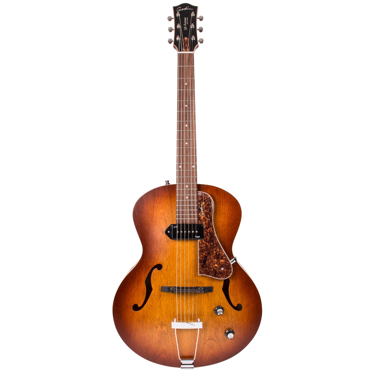 Godin 5th Avenue Kingpin P90 Cognac Burst E-Gitarre Godin 5th Avenue Kingpin P90 Cognac Burst E-Gitarre von Godin