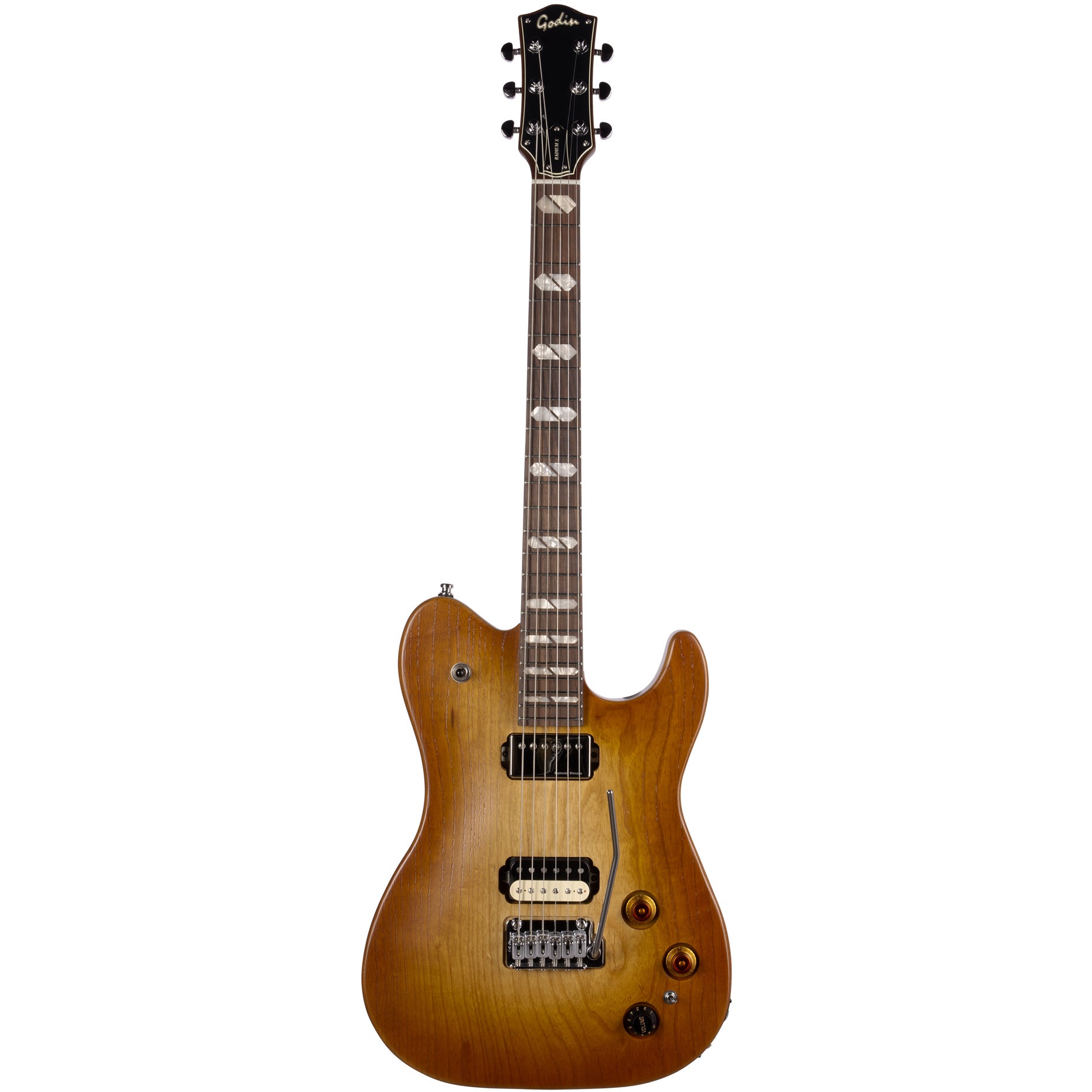 Godin Radium-X Rustic Burst Electric Guitar with Piezo + Gig Bag Godin Radium-X Rustic Burst Electric Guitar with Piezo + Gig Bag von Godin