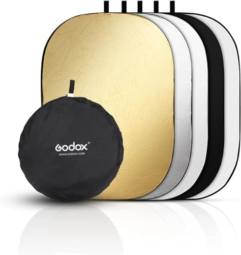 GODOX 5 in 1 Licht-Reflektor Faltreflektoren Fotografie mit Tragetasche, Licht Diffusor für Studio (60x90cm) … von GODOX