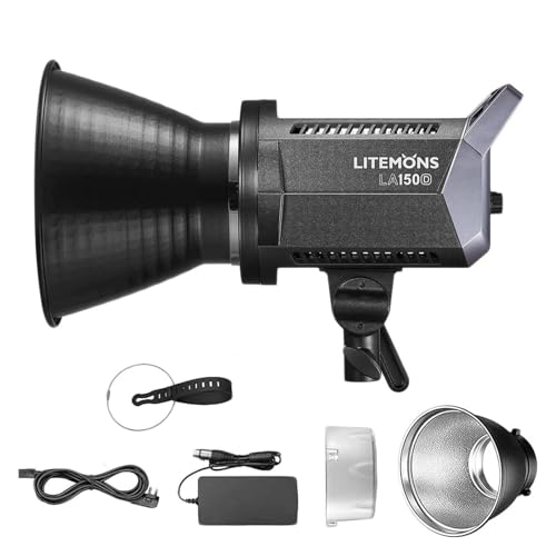GODOX LA150D LED Videolicht, Litemons LED Continuous Light 101000Lux 1m,2800-6500K APP-Steuerung 8 FX-Beleuchtungseffekte,190W GOGOX Licht für Fotostudio,CRI96 TLCI97 GODOX LA150D LED Videolicht, Litemons LED Continuous Light 101000Lux 1m,2800-6500K APP-Steuerung 8 FX-Beleuchtungseffekte,190W GOGOX Licht für Fotostudio,CRI96 TLCI97 von Godox