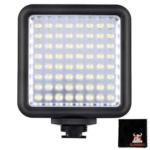 GODOX LED64 Videoleuchte 1000 Lux Dauerlicht Kamera Tragbar Ineinandergreifend Dimmbar als Fill Light (LED64) von Godox