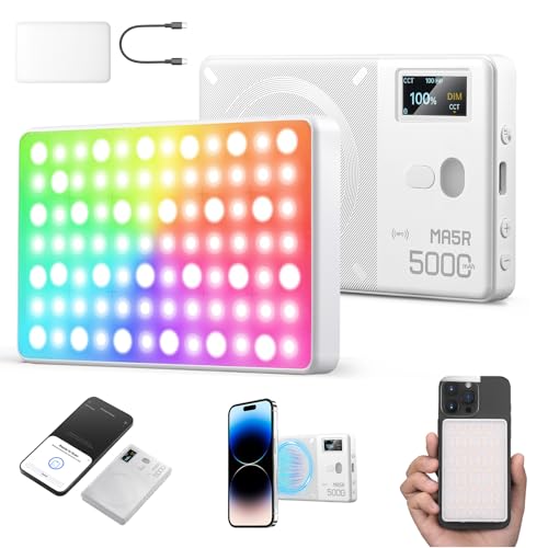 GODOX MA5R Magnetic Full-Color RGB Video Light, 1800K-10000K 14 vorprogrammierte Effekte LED Licht Foto für Selfie DSLR Kamera GODOX MA5R Magnetic Full-Color RGB Video Light, 1800K-10000K 14 vorprogrammierte Effekte LED Licht Foto für Selfie DSLR Kamera von GODOX