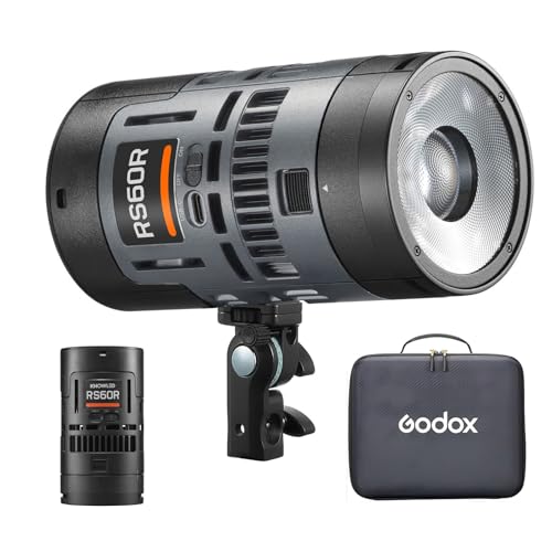 GODOX RS60R RGB LED Videolicht, mit CCT 1800–10.000K, 14 Lichteffekten, HSI- und RGBW-Modi, unterstützt DMX/APP-Steuerung und mehrere Stromversorgungslösungen GODOX RS60R RGB LED Videolicht, mit CCT 1800–10.000K, 14 Lichteffekten, HSI- und RGBW-Modi, unterstützt DMX/APP-Steuerung und mehrere Stromversorgungslösungen von Godox