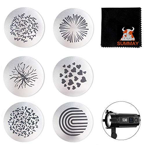 GODOX S30 Muster_Einsatz SA09-002 GOBO Set für Godox S30 LED Fokussierleuchte (SA09-02) von Godox