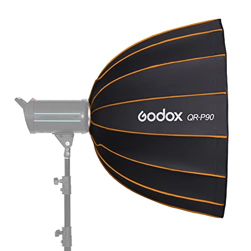 Godox 90cm Parabol Softbox Diffusor Bowens Mount mit 2 Diffusortypen und Tragetasche für Studio- und Videofotografie Porträt Blitzgerät Speedlite Godox 90cm Parabol Softbox Diffusor Bowens Mount mit 2 Diffusortypen und Tragetasche für Studio- und Videofotografie Porträt Blitzgerät Speedlite von Godox