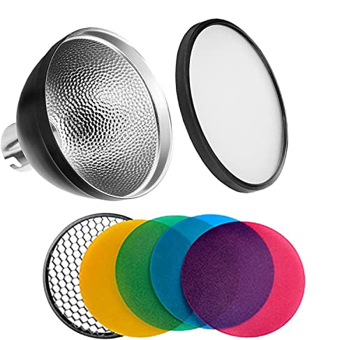 Godox AD-S2 Standard-Reflektor mit weichem Diffusor und AD-S11 Fotografie-Farbfilter-Gel-Pack für Witstro Flash AD200 AD180 AD360 AD360II (AD-S2) Godox AD-S2 Standard-Reflektor mit weichem Diffusor und AD-S11 Fotografie-Farbfilter-Gel-Pack für Witstro Flash AD200 AD180 AD360 AD360II (AD-S2) von GODOX