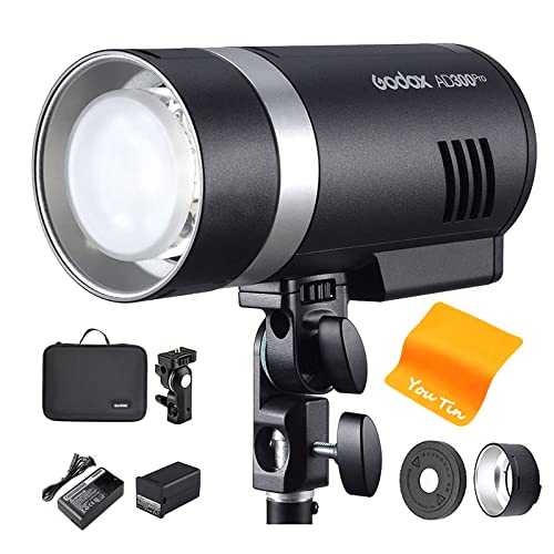 Godox AD300Pro TTL Outdoor Flash Monolights 300 W 2,4 G TTL Flash Strobe Monolight 1/8000 HSS 320 Full Power Pop 5600K,Stabile Farbe, 12 W Modellierlampe Godox AD300Pro TTL Outdoor Flash Monolights 300 W 2,4 G TTL Flash Strobe Monolight 1/8000 HSS 320 Full Power Pop 5600K,Stabile Farbe, 12 W Modellierlampe von Godox