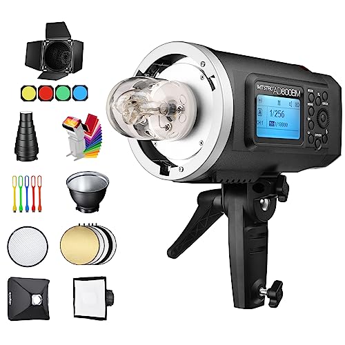 Godox AD600BM 1/8000s Outdoor Flash Strobe Studio Monolight mit Bowens Mount, 2.4G Wireless X System mit 32 "x32 Softbox, Standard Reflektor, Snoot, Barn Door Kit Godox AD600BM 1/8000s Outdoor Flash Strobe Studio Monolight mit Bowens Mount, 2.4G Wireless X System mit 32 "x32 Softbox, Standard Reflektor, Snoot, Barn Door Kit von Godox
