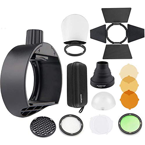 Godox AK-R1 Rundkopf-Zubehörsatz Godox S-R1 Blitzkopfadapter für Godox V860II TT685 TT600 Blitzgerät + NAMVO Diffusor Godox AK-R1 Rundkopf-Zubehörsatz Godox S-R1 Blitzkopfadapter für Godox V860II TT685 TT600 Blitzgerät + NAMVO Diffusor von Godox