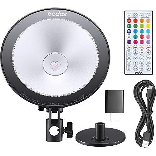 Godox CL10 RGB Ambient LED Light - 36.000 Farben, 29 Effekte - App-Steuerung - Kompakt & Leise - USB C Godox CL10 RGB Ambient LED Light - 36.000 Farben, 29 Effekte - App-Steuerung - Kompakt & Leise - USB C von Godox