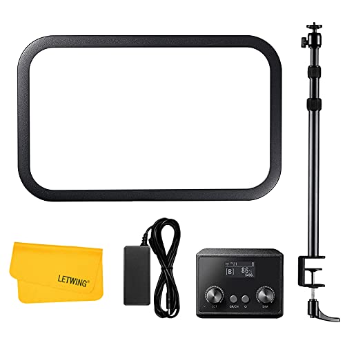 Godox ES45 E-Sports LED Licht Kit mit Verstellbarem Clip Lichtständer, CRI 96 TLCI 97, Unterstützung der drahtlosen APP / 2.4G-Steuerung für Live Game Shooting Stream Portrait Videokonferenzen Godox ES45 E-Sports LED Licht Kit mit Verstellbarem Clip Lichtständer, CRI 96 TLCI 97, Unterstützung der drahtlosen APP / 2.4G-Steuerung für Live Game Shooting Stream Portrait Videokonferenzen von Godox