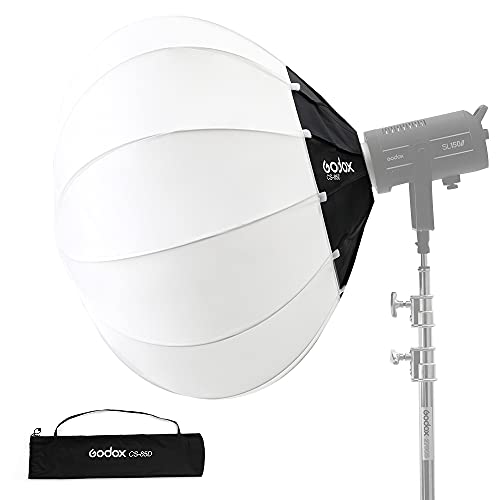 Godox Laterne Softbox85 cm (34Zoll) Globus Softbox mit Bowens Mount erweitert die Kompatibilität für LED Licht/Studioblitz/Blitz Monolicht und andere(CS85D) von Godox