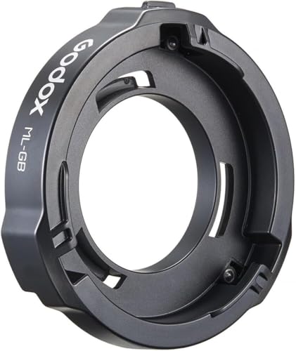 Godox ML-GB Adapter für Godox AD AD300Pro AD400Pro,Godox Mount zu Bowens Mount Adapter für Godox ML100Bi, ML60IIBi, ML30, ML30Bi, ML60, ML60Bi LED-Videoleuchten von Godox