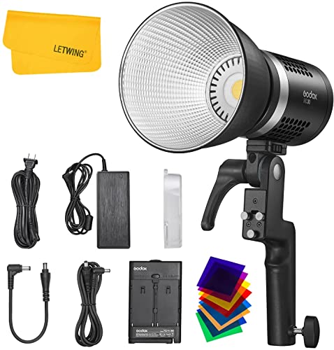Godox ML30 37,6W LED Videoleuchte, CRI 96+ TLCI 97+, 5600K Farbtemperatur, 45700LUX@0,5m mit Reflektor, 12 Lichteffekte,Silent Mode Design, APP Wireless Control Godox ML30 37,6W LED Videoleuchte, CRI 96+ TLCI 97+, 5600K Farbtemperatur, 45700LUX@0,5m mit Reflektor, 12 Lichteffekte,Silent Mode Design, APP Wireless Control von Godox