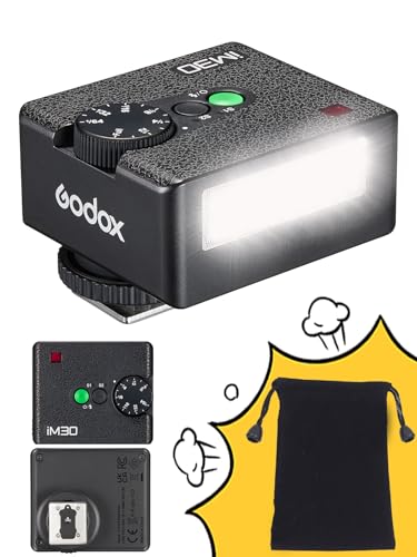 Godox IM30 Mini-Kamerablitz Blitzgerät, iM30 Mini Manueller Flash, S1/S2 Optische Steuerung, Kompatibel mit Ricoh GR III, Ricoh RG iii X, Canon, Sony, Nikon, Pentax, Panasonic, Olympus Godox IM30 Mini-Kamerablitz Blitzgerät, iM30 Mini Manueller Flash, S1/S2 Optische Steuerung, Kompatibel mit Ricoh GR III, Ricoh RG iii X, Canon, Sony, Nikon, Pentax, Panasonic, Olympus von Godox