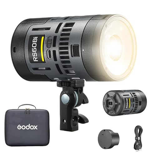 Godox RS60Bi LED Studioleuchte 60W Bi-Color 2800K-6500K Eingebaute APP-Steuerung Unterstützung RDM DMX CRI97+ TLCI98+ Godox RS60Bi LED Studioleuchte 60W Bi-Color 2800K-6500K Eingebaute APP-Steuerung Unterstützung RDM DMX CRI97+ TLCI98+ von Godox