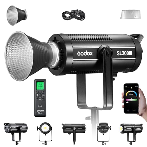 Godox SL300III LED Light für Fotografie Unterstützung 2.4G Wireless Videoleuchte X System 360° Einteiliger U-Bügel Farbtemperaturbereich 5600K±200K der APP-Steuerung Godox SL300III LED Light für Fotografie Unterstützung 2.4G Wireless Videoleuchte X System 360° Einteiliger U-Bügel Farbtemperaturbereich 5600K±200K der APP-Steuerung von Godox
