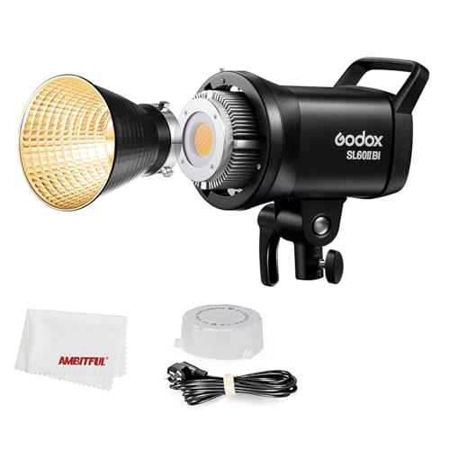 Godox SL60IIBi SL60II Bi 75W LED Video Lichter, 2800K-6500K, CRI96 und TLCI97 +,Eingebaute 11 FX Effekte, Ultra Silent Fan für Neugeborene Fotografie, Porträt, Interview Beleuchtung, Video Filming. Godox SL60IIBi SL60II Bi 75W LED Video Lichter, 2800K-6500K, CRI96 und TLCI97 +,Eingebaute 11 FX Effekte, Ultra Silent Fan für Neugeborene Fotografie, Porträt, Interview Beleuchtung, Video Filming. von Godox
