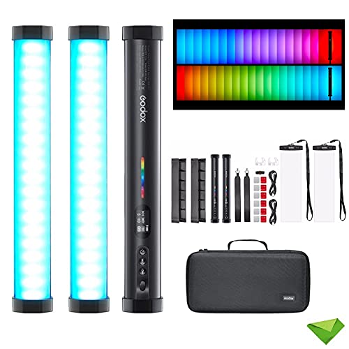Godox TL30 TL30-K2 RGB Röhrenlicht LED Lichtstab Fotografie Licht Handlichtstab 2700K-6500K Einstellbar, 13 Fx Lichteffekt mit APP Fernbedienung für Fotos Video Film Vlog Godox TL30 TL30-K2 RGB Röhrenlicht LED Lichtstab Fotografie Licht Handlichtstab 2700K-6500K Einstellbar, 13 Fx Lichteffekt mit APP Fernbedienung für Fotos Video Film Vlog von Godox