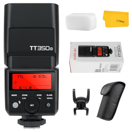GODOX TT350O Blitzgerät für Olympus Panasonic Kamera, TTL 2.4G Wireless GN36 1/8000s HSS Speedlite, Mini Kamera Blitzgerät kompatibel für Panasonic Olympus Kamera von GODOX