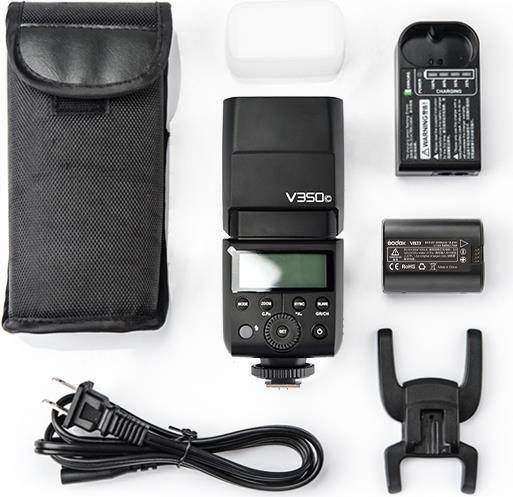 Godox V350C Kamerablitz Kompaktes Blitzlicht Schwarz (V350C) von Godox