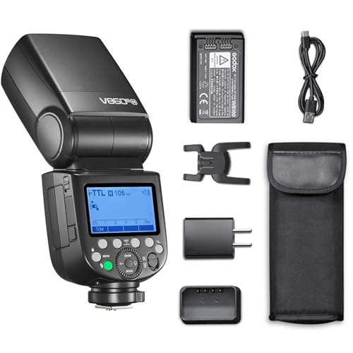 Godox V860III-N Blitz Blitzgerät für Nikon-Kameras, 76Ws 2.4G HSS Kamerablitz, 0.01-1.5s Zykluszeit, 7.2V/2600mAh Li-Ion Akku, 10 Stufen LED Modellierlampe, Kamerablitz Speedlite Godox V860III-N Blitz Blitzgerät für Nikon-Kameras, 76Ws 2.4G HSS Kamerablitz, 0.01-1.5s Zykluszeit, 7.2V/2600mAh Li-Ion Akku, 10 Stufen LED Modellierlampe, Kamerablitz Speedlite von Godox