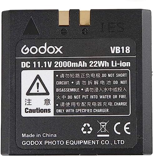 Godox VB18 Akku Ersatz, DC 11.1V 2000mAh Lithium Akku Pack für Godox V860IIS V860IIC V860IIN V860IIF V850 Speedlite Blitz Godox VB18 Akku Ersatz, DC 11.1V 2000mAh Lithium Akku Pack für Godox V860IIS V860IIC V860IIN V860IIF V850 Speedlite Blitz von Godox