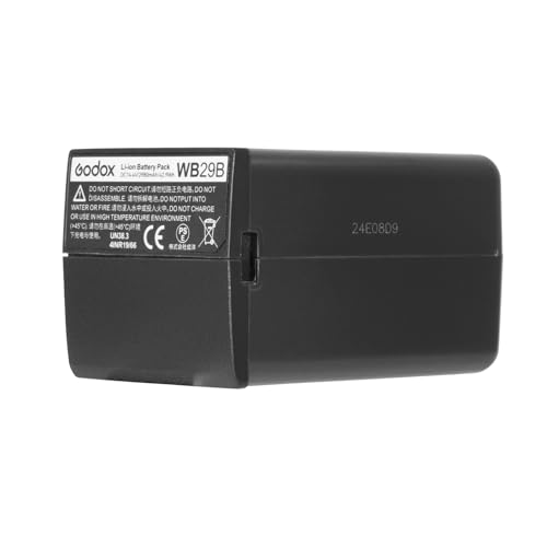 Godox WB29A Akku Ersatz, 3100mAh Lithium Akku Pack für Godox AD200 / AD200Pro Pocket Flash (WB29A WB29B ist Update Version von WB29) von Godox