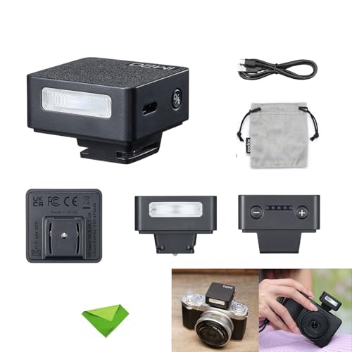 Godox iM20 Mini-Blitzgerät für Canon, Sony, Fuji, Nikon, Panasonic, Olympus, Pentax, 3 s Wiederaufladezeit, ca. 440 Blitzzeiten, Mini-Kamerablitz für Sony ZV1, DSLR usw. (integrierte Lithiumbatterie) von GODOX