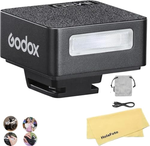 Godox iM20 iFlash Kamera Blitz für Canon Sony Nikon Fuji Panasonic Olympus Pentax und andere DSLR Kamera,Digitalkamera w/Standard Hot Shoe,3s Recycle Time,440 Full-Power Blitze,470mAh Li-Ionen Akku von Godox