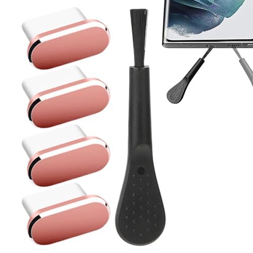 Godpqiui Staubschutzstopfen - Antistaub-Port-Schutzset 4er Pack - Tragbarer USB-Anschlussstopfen Mit Reinigungsbürste Für Tablet Handy Unterwegs Reisen Camping Outdoor Godpqiui Staubschutzstopfen - Antistaub-Port-Schutzset 4er Pack - Tragbarer USB-Anschlussstopfen Mit Reinigungsbürste Für Tablet Handy Unterwegs Reisen Camping Outdoor von Godpqiui