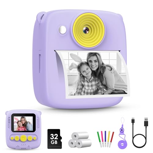 Gofunly Kinderkamera Sofortbildkamera, Sofortbildkamera Kinder 2,0 Zoll Bildschirm 1080P Videokamera Kamera Sofortdruck mit 32GB Karte & 3 Rollen Druckpapier Geschenk für Kinder 3-12 Jahren Gofunly Kinderkamera Sofortbildkamera, Sofortbildkamera Kinder 2,0 Zoll Bildschirm 1080P Videokamera Kamera Sofortdruck mit 32GB Karte & 3 Rollen Druckpapier Geschenk für Kinder 3-12 Jahren von Gofunly