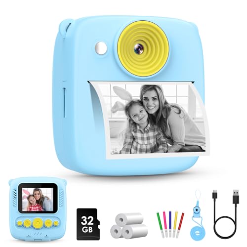 Gofunly Kinderkamera Sofortbildkamera, Sofortbildkamera Kinder 2,0 Zoll Bildschirm 1080P Videokamera Kamera Sofortdruck mit 32GB Karte & 3 Rollen Druckpapier Geschenk für Kinder 3-12 Jahren Gofunly Kinderkamera Sofortbildkamera, Sofortbildkamera Kinder 2,0 Zoll Bildschirm 1080P Videokamera Kamera Sofortdruck mit 32GB Karte & 3 Rollen Druckpapier Geschenk für Kinder 3-12 Jahren von Gofunly