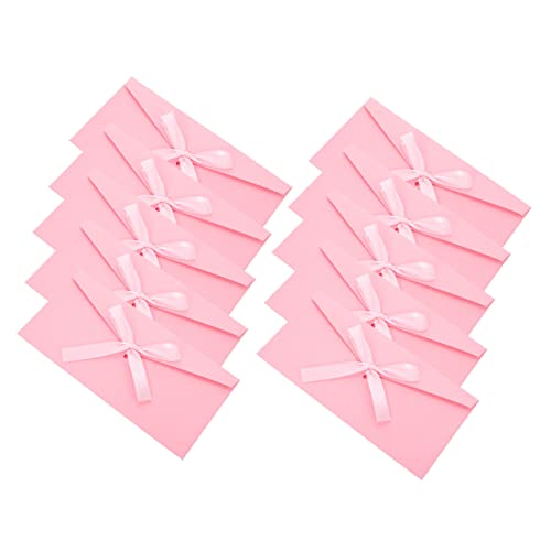 Gogogmee 10Stücke Kraftpapier Umschläge Mit Bowknot Design Für Einladungen Grußkarten Und Festlichkeiten Und Hochwertiges Bastelmaterial Wiederverwendbar von Gogogmee