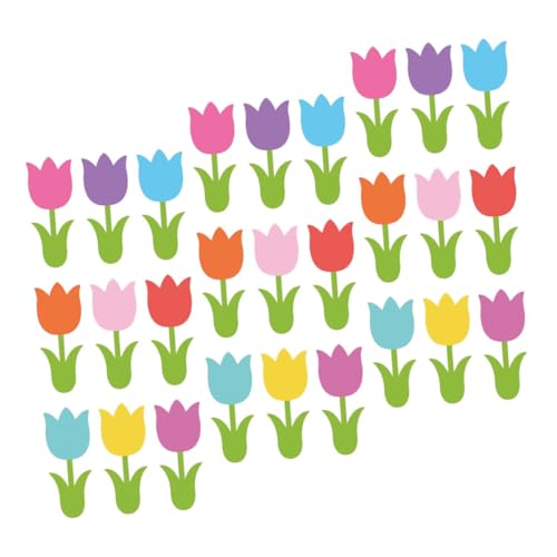 Gogogmee 45 Stück Frühlingsblumen-ausschnitte Aus Tulpenpapier: Bunte Blumenform, Gestanzt Mit Klebepunkten – Pinnwand-dekoration Für Kinder, Schule, Heimwerker, Basteln, Kunst, Zuhause, Gogogmee 45 Stück Frühlingsblumen-ausschnitte Aus Tulpenpapier: Bunte Blumenform, Gestanzt Mit Klebepunkten – Pinnwand-dekoration Für Kinder, Schule, Heimwerker, Basteln, Kunst, Zuhause, von Gogogmee