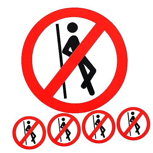 Gogogmee Warnaufkleber „Dont Lean“ – 5 Stück – Zum Abziehen Und Aufkleben – Selbstklebende Warnaufkleber – Sicherheitsschild Für Arbeitsplatz Und Baustelle von Gogogmee
