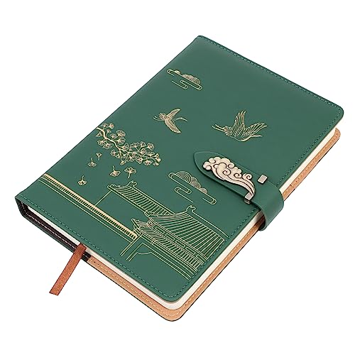 Gogogmee Notizbuch Im Chinesischen Stil mit Pu-einband Tagebuch Verdickte Seiten Agenda-planer Größe A5 Grün 365 Seiten für Büro Schule und Zuhause Gogogmee Notizbuch Im Chinesischen Stil mit Pu-einband Tagebuch Verdickte Seiten Agenda-planer Größe A5 Grün 365 Seiten für Büro Schule und Zuhause von Gogogmee