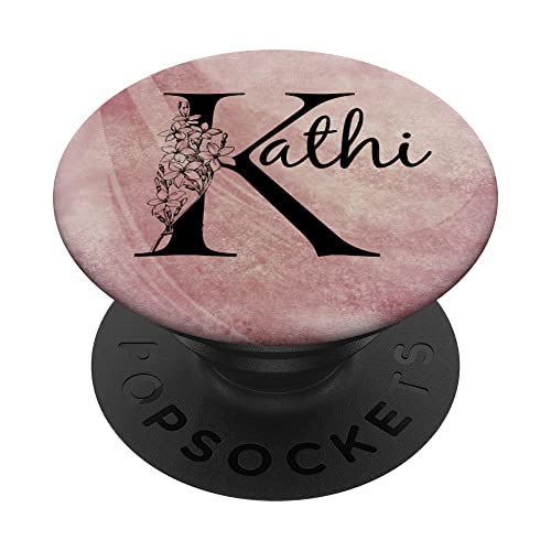 Kathi Personalisierter Name Floral Rose Pink Grunge Design PopSockets mit austauschbarem PopGrip Kathi Personalisierter Name Floral Rose Pink Grunge Design PopSockets mit austauschbarem PopGrip von Gogojix Girl Name Gifts