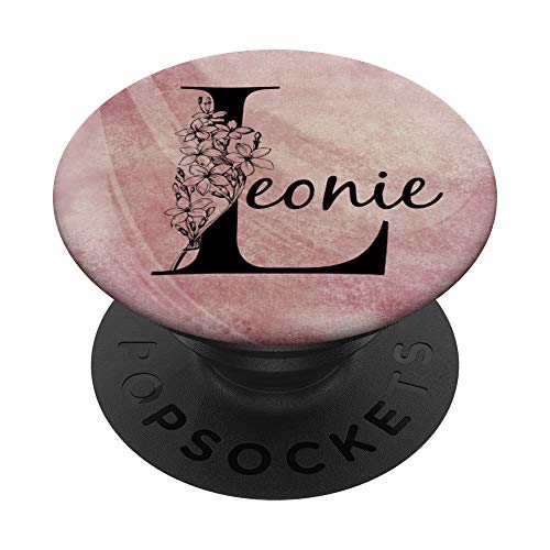 Leonie Personalisierter Name Floral Rose Rosa Grunge Design PopSockets mit austauschbarem PopGrip Leonie Personalisierter Name Floral Rose Rosa Grunge Design PopSockets mit austauschbarem PopGrip von Gogojix Girl Name Gifts