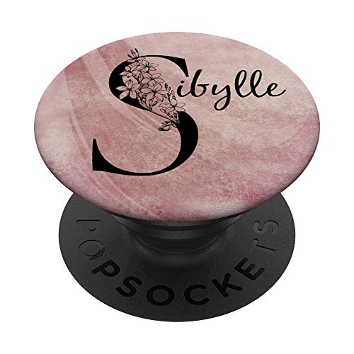 Sibylle Personalized Name Floral Rose Pink Grunge Design PopSockets PopGrip: Ausziehbarer Sockel und Griff für Handys/Tablets mit Tauschbarem Top Sibylle Personalized Name Floral Rose Pink Grunge Design PopSockets PopGrip: Ausziehbarer Sockel und Griff für Handys/Tablets mit Tauschbarem Top von Gogojix Girl Name Gifts