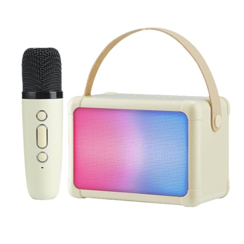 Gohemsun Karaoke-Lautsprecher, tragbare Karaoke-Maschine, kabelloser Lautsprecher für zu Hause, Mini-Karaoke-Spielzeug für Erwachsene und kabelloser Lautsprecher mit Mikrofon, von Gohemsun