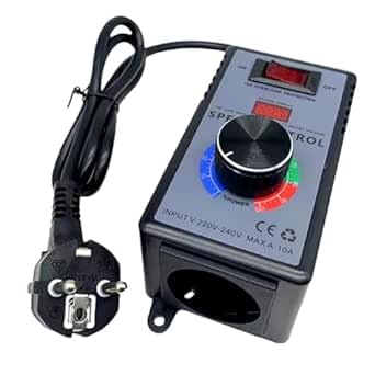 Gohytal Drehzahlregler 230V Motor für Gebläse/Winkelschleifer/Schleifer/Gebläse/Elektrobohrmaschine/Bläser/Bohrer/Kreissägen, Spitzenleistung, Spannungsregler AC 230v, 4000W von Gohytal
