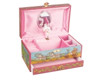 Goki Musikspieldose Pferd mit Schublade, Spielzeug-Spieldose, 600 g, Mehrfarbig von Goki