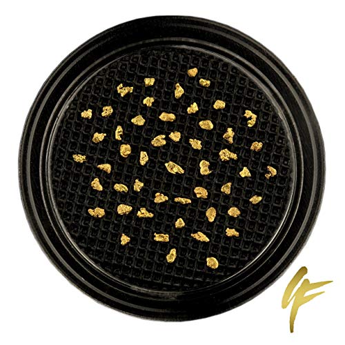 10, 20, 50 echte Goldnuggets aus Alaska mit Zertifikat 20-23 Karat ca. 1 mm groß Münze Barren (50 Goldnuggets) von Gold-Fieber