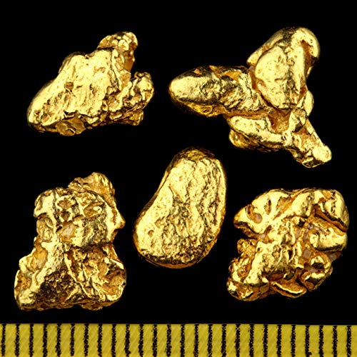 3 Gramm echte XXL Goldnuggets aus Alaska mit 5-12 mm und Echtheitszertifikat sowie sichere Wertanlage. Extrem selten ! von Gold-Fieber