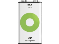 9V Blockbatterie GP Batterien ReCyko NiMH 8.4V 200 mAh 1 Stück von Gold Peak Industries