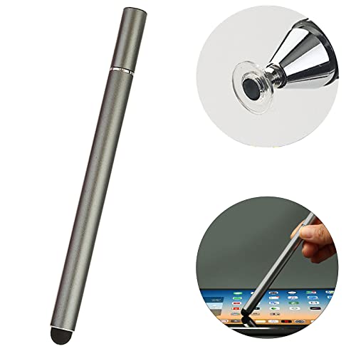 GoldRock Touchscreen Stift für Tablet, Stylus Pen für ipad Android, Tablet Stift für Alle Tablets/Handy, 2 in 1 Ipad Stift, Eingabestifte Grau, Handy Stift, Touchpen, Tabletstift mit Gummispitzetouch von GoldRock