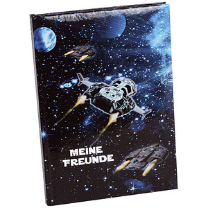 goldbuch Freundebuch Raumschiff ca. DIN A5 liniert, mehrfarbig Softcover 88 Seiten von Goldbuch