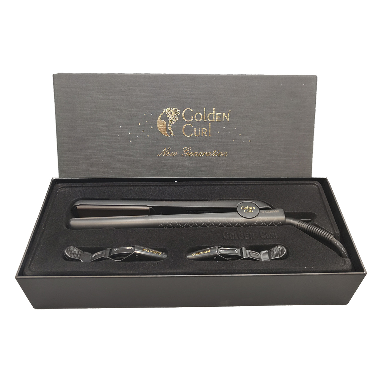 Golden Curl GL806 The Black Ceramic Straightener Schwarz | Haargl?tteisen | Ceramic Floating-Plate | New Generation mit fortschrittlicher Technologie von Golden Curl