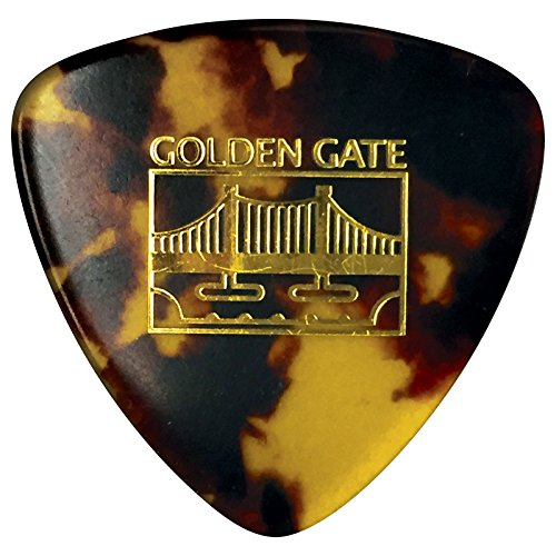 Golden Gate MP-10 Deluxe Tortoise Style Flat Pick - Large Triangle - Dozen von Golden Gate